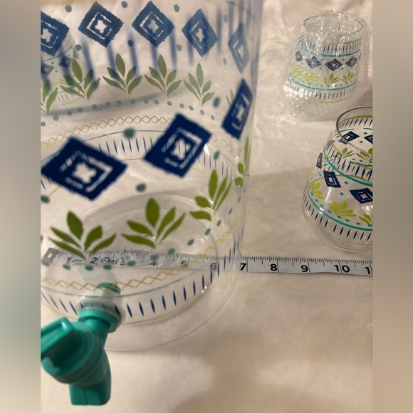 Colorful Plastic Beverage Dispenser Set - Picture 3 of 9